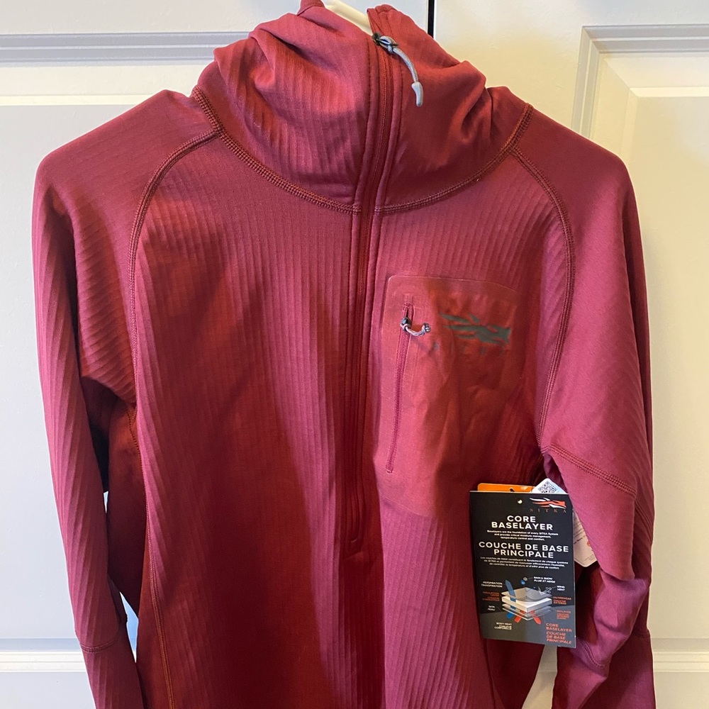 NWT Sitka Base Layer Half Zip Sweatshirt